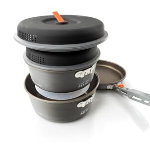 GSI Outdoors 50182 Kitchen Kit Unisex Erwachsene, Mehrfarbig, S - Ein Kochset für Camping und Trekking