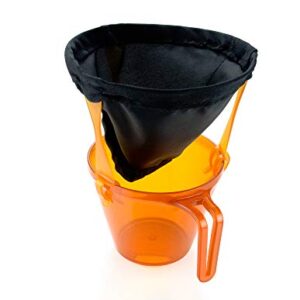 Ultraleichter Kaffee-Drip für Camping und Rucksackreisen, Schwarz mit 2/4 Filter Äquivalent, perfekt für die nächste Camping- oder Rucksackreise.