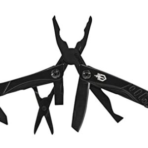 Gerber Multifunktionswerkzeug mit 12 Funktionen, Dime Pocket Multi-tool, Schwarz, Gerätschaft für Camping und Outdoor-Aktivitäten