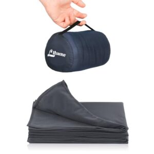 Ultraleichte Reisedecke mit atmungsaktiver Fleece-Decke, perfekt für Reisende, weich und warm, atmungsaktiv und gemütlich, ideal für Camping, Flugreisen, Bahn und Auto