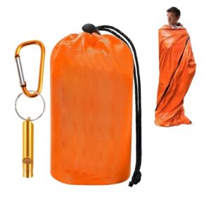 Notfallschlafsack, rettungsdecke, wasserdicht, leichte und unisex Biwaksack fuer Survival und Ultraleichtigkeit bei Camping und Wandern
