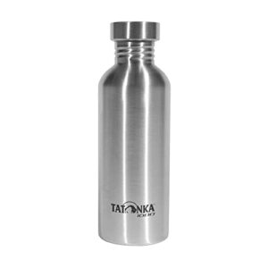 Edelstahl-Trinkflasche mit Edelstahl-Schraubverschluss und BPA-frei - spülmaschinenfest - 1 Liter Fassungsvermögen