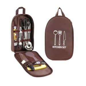 Tragbare Aufbewahrungstasche für Kochgeschirr, Camping-Tasche, Outdoor-Kochgeschirr, für Camping, Picknick und Bergsteigen
