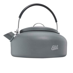 Esbit-Wasserkessel, Camping-Kocher aus hartanodisiertem Aluminium mit klappbarem Haltegriff und 600 ml Fassungsvermögen für Outdoor-Abenteuer wie Camping, Spaziergänge im Wald oder Picknicks.