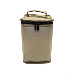 Ergonomische Tasche für Gasflaschen, organisiert Ihren Herd und Ihre Ausrüstung mit Komfort und Effizienz, aus Oxford-Gewebe, khaki, S