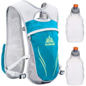 Geila Trinkrucksack für Laufen, Trinkweste Outdoorsport Trail Marathoner Running Race Leichter Rucksack für Männer und Frauen mit 2 Wasserflaschen