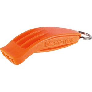 Lifesystems Sehr-laut Notfall Triple-Kammer Hurricane Pfeife mit Lanyard für den Außenbereich, Camping und Wandern - extrem laut und wasserfest