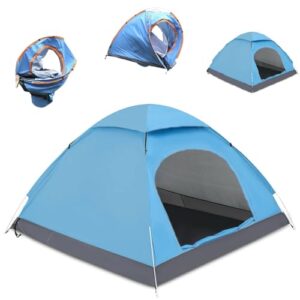 Pop-up-Zelt 2 Personen, Automatisches Wurfzelt 2 Personen Wasserdicht, Ultraleicht Camping Zelt, Winddicht Campingzelt