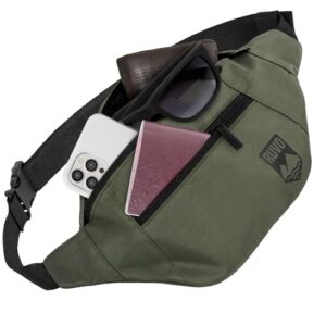 Stilvolle und praktische Bauchtasche mit 4 Fächern und Reißverschluss für Herren und Damen, ideal für alle Aktivitäten