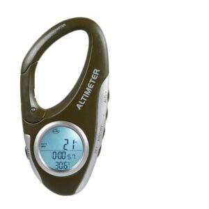 Multifunktionales Barometer mit Hintergrundbeleuchtung, digitaler Höhenmesser, Wettervorhersage und Schrittzähler für Klettern, Camping oder Sport