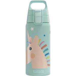 Isolierte Trinkflasche für Kinder mit einzigartiger Kombination aus Thermoskanne und ONE-Verschluss. Langlebig und umweltfreundlich. BPA-frei und spülmaschinenfest.