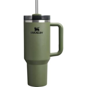Stanley Quencher Thermobecher mit Strohhalm 1,18 Liter - Dried Pine, hochwertiger Thermobecher, wasserdicht und widerstandsfähig gegen Hitze und Kälte, ideal für Ausflüge, Büro oder tägliche Aktivitäten