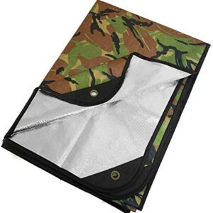 Robuste Überlebensdecke, reflektierend und isolierend, für jeden Wetterbedingungen geeignet, wiederverwendbar für Auto oder Camping