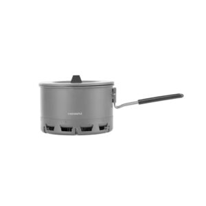 Camping Topf aus Aluminium mit Hitzebeständigem Griff für Wandern, Trekking und Outdoor Kochen