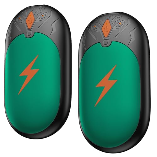Elektrischer Handwärmer 2 Pack, ultraleicht und wiederaufladbar, Tragbare Heizung für Outdoor-Aktivitäten im Winter