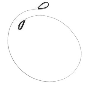 Kabelsäge 1 M Seil Draht Ting Holz Ein PVC für Ket 1200 Mm Stahlkabel Outdoor Survival Scroll Schnell Hauptmetall - Bild einer Kabelsäge mit zwei Griffen und einem robusten Edelstahl-Design