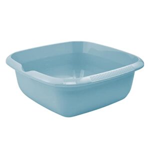 keeeper Universal-Schüssel mit Ausguss, Eckig, 8 l, 34 x 34 cm, Nordic Blue, praktische und vielseitige Schüssel für den Haushalt, modernes quadratisches Design, hochwertiger Kunststoff