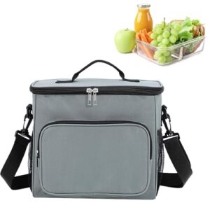 Kühltasche für den Transport von warmen und kalten Speisen, isolierte Tasche mit guter Wärmeschutzleistung, ideal für Outdoor-Abenteuer, Pendler und Autofahrer