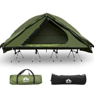 Kompaktes Tragbares Outdoor Reisebett für Camping Abenteuer - Night Cat Klappbett mit Zelt für 1 Person, schneller Aufbau und Bequemlichkeit