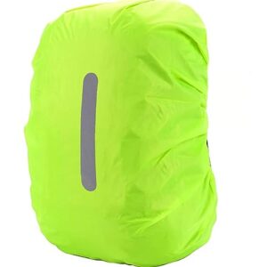 Wasserdichter Rucksack mit Regenschutz, ideal für Wandern, Camping und Radfahren, großes Volumen und reflektierender Streifen