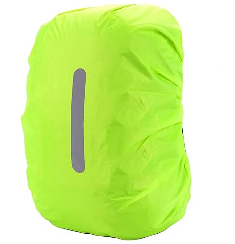 Wasserdichter Rucksack mit Regenschutz, ideal für Wandern, Camping und Radfahren, großes Volumen und reflektierender Streifen