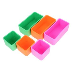 Silikon-Trennwand 6 Stück Set für Mikrowellen geeignet, Lebensmittelteiler, Vielseitige Silikon-Einsätze für Haushalt und Camping-Boxen