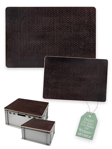 Personalisierter Eurokistendeckel mit Wabenstruktur, ideal für Männer, Camper und Outdoor-Fans als Geschenk oder Accessoire