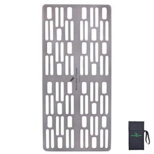 Ultraleichte Titan Kohle BBQ Grill Platte für Outdoor, Wandern, Camping und Garten grillen