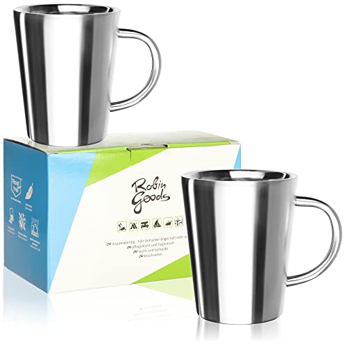 Edelstahlbecher mit doppelwandiger Isolierung, bruchsicher und rostfrei, ideal für heiße und kalte Getränke