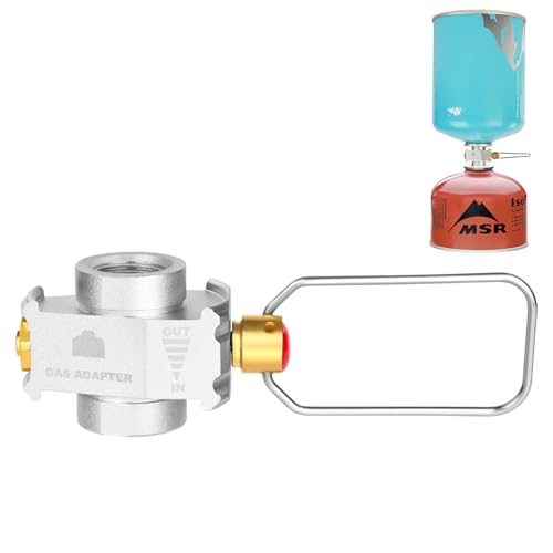 Gas-Canister-Refill-Adapter, Gaskartuschen-Adapter, Gas-Nachfuelladapter, Campingkocher-Adapter, Kraftstoff-Transfergeraet