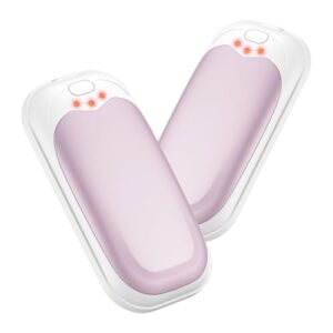 Elektrische Handwärmer 2er Pack, wiederaufladbar, USB ladbar, 3-stufige Wärmetaschenwärmer für Outdoor und Camping