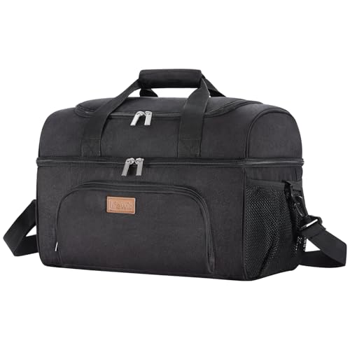 Kühltasche für Outdoor-Aktivitäten, 30L Fassungsvermögen, isoliertes Gewebe, gepolsterter Griff und abnehmbarer Schultergurt