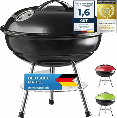 Kompakter Reise-Holzkohle-Grill-Tischgrill aus Edelstahl mit emaillerter Oberfläche, ideal für Camping oder Picknicks