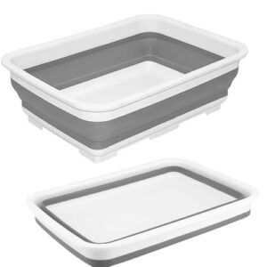 Faltbare Spülschüssel für Camping und Outdoor-Aktivitäten, 10 Liter Fassungsvermögen, praktische Funktionen und multifunktionaler Einsatz