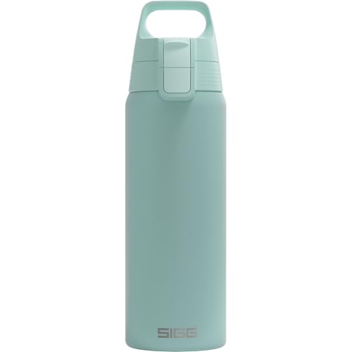 Trinkflasche aus Edelstahl für Outdoor und Fitness, hellblau, 0,75 Liter