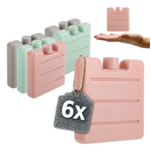 Kleine, platzsparende Kühlakkus in pastellfarbenen Farben für Kühltaschen und Kühlböden - ideal für den Einsatz bei Temperaturen bis -20°C