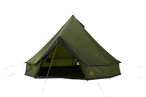 GRAND CANYON Zelt Indiana 8 Capulet Olive - großes Campingzelt für 8 Personen mit stabilen Konstruktion und wasserdichten Beschichtung