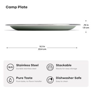 Hydro Flask Unisex Campingteller Outdoor Plate - Einheitsgröße, birchfarben, 18/8-Edelstahl