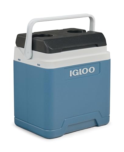 IGLOO IP27 Passiv-Kühlbox, 27 Liter eisblaue Thermobox für Freizeit, Beruf und Camping
