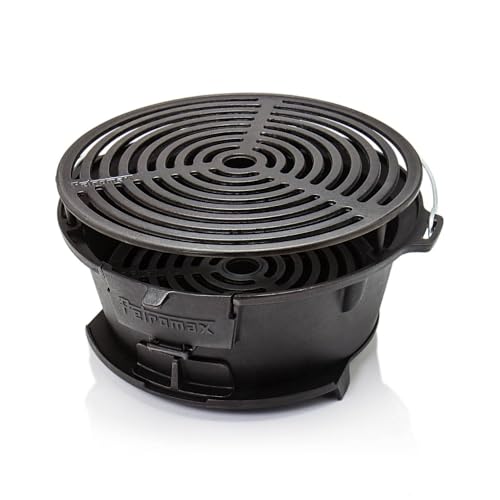 Petromax Feuergrill tg3, 3-in-1-Grill mit Kochstelle und Ofen, vielseitiges Gerät für perfekte Mahlzeiten zuzubereiten
