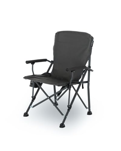 Campingstuhl faltbar für den Outdoor-Bereich mit Mesh-Getränkehalter und Stauraum