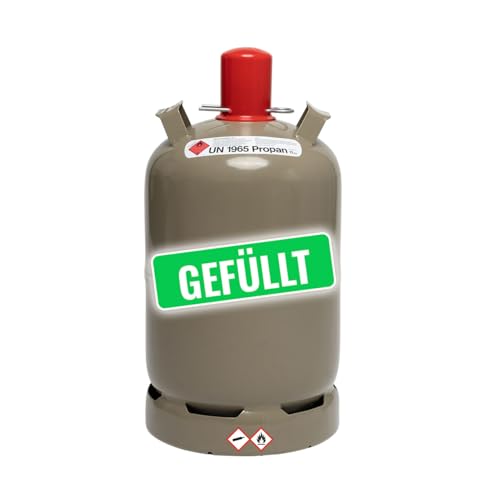 Regenerierte Gasflaschen 5kg und 11kg Propan, für Gas-Grill, Gas-Kocher, Gas-Ofen und Camping sicher und nachhaltig