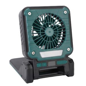 Solar Campinglüfter mit LED-Licht, 3 Windgeschwindigkeiten und 5 Beleuchtungsmodi für Zeltwandern, ABS-Material