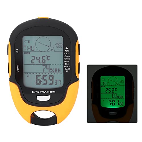 USB wiederaufladbarer tragbarer GPS-Navigationsempfänger mit Digitalem Höhenmesser, Barometer, Thermometer und Hygrometer für Outdoor-Aktivitäten