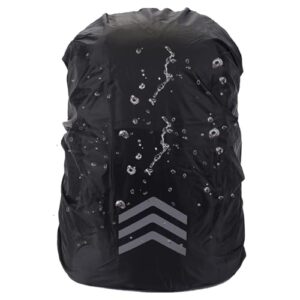 VIKY Regenschutz Rucksack wasserdicht, Regenschutz für Rucksäcke (18-55L), Reflektierende Rucksack Regenschutz, Regenhülle Rucksack, Rucksack Regenschutzhülle für Wandern Camping Radfahren