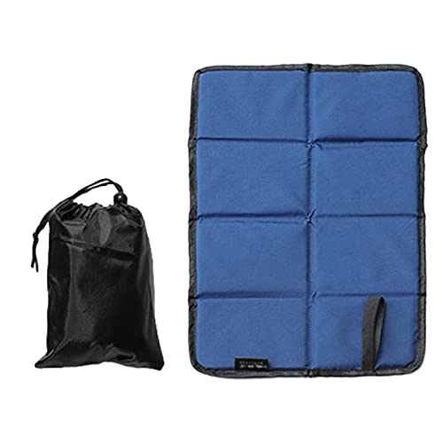 Ein Thermosesitzkissen für zwei Personen, das ideal für den Außenbereich ist. Es besteht aus wasserdichten Material und kann leicht gefaltet werden.