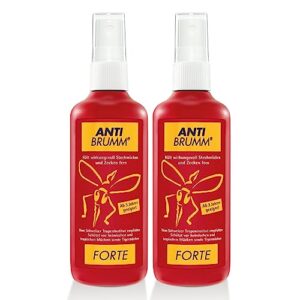 Anti Brumm Forte Pumpspray, 2 x 150 ml: Insekten-Repellent für effektiven Schutz gegen Mücken und Zecken, Mückenspray mit DEET
