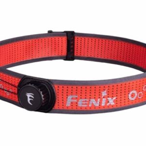 Stirnlampen-Stirnband von Fenix AFH-05 SPORT, atmungsaktives Nylonmaterial, reflektierender Fenix-Logo, Befestigungssystem mit Zifferblatt, geeignet für verschiedene Stirnlampen-Sport-Bänder