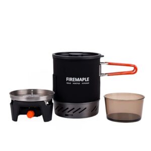 Kompakter Gaskocher für Outdoor-Aktivitäten wie Trekking, Wandern und Camping - Gas Jetbrenner mit schnellem Heat Exchanger und praktischer Verstaubarkeit