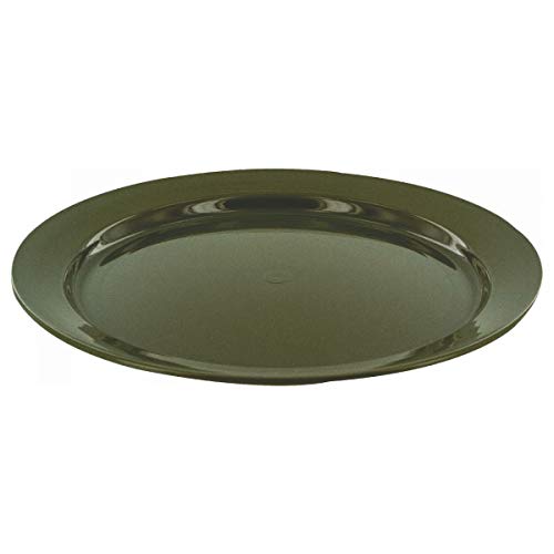Highlander Flat Plate 24 cm, hochwertiger Kunststoffteller für das tägliche Essen, robust und strapazierfähig, ideal für die Spülmaschine und den Mikrowellenherd geeignet